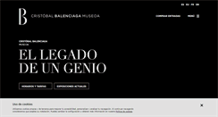 Desktop Screenshot of cristobalbalenciagamuseoa.com