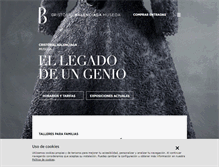 Tablet Screenshot of cristobalbalenciagamuseoa.com